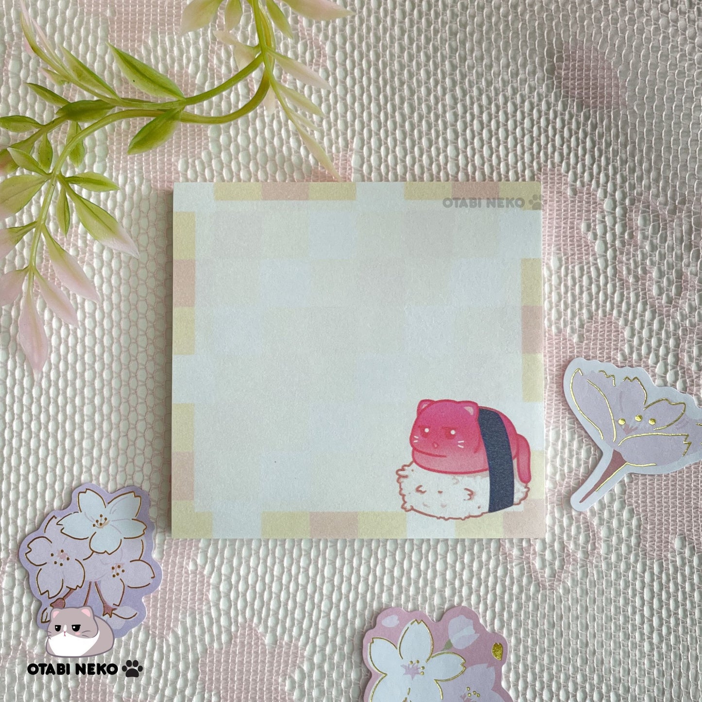 Neko Sushi Sticky Note