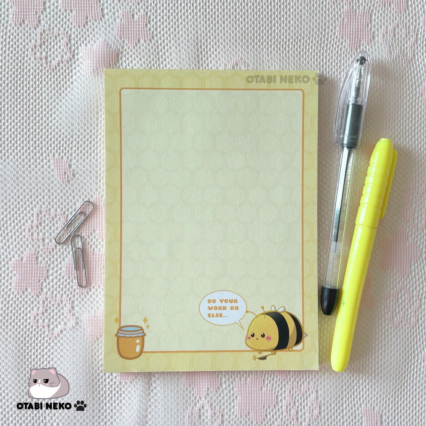 Bee “do your work” Stationery