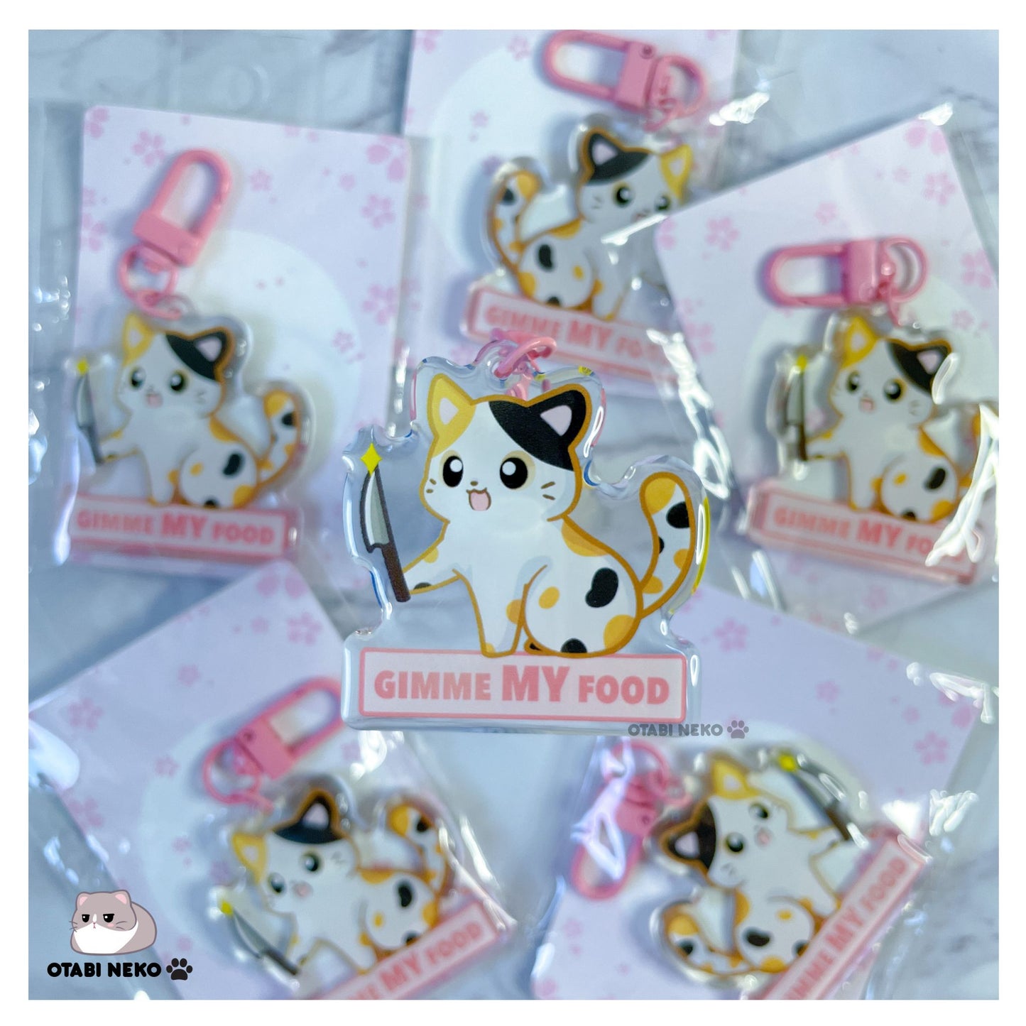 Adorable Feisty Cat Keychain Collection