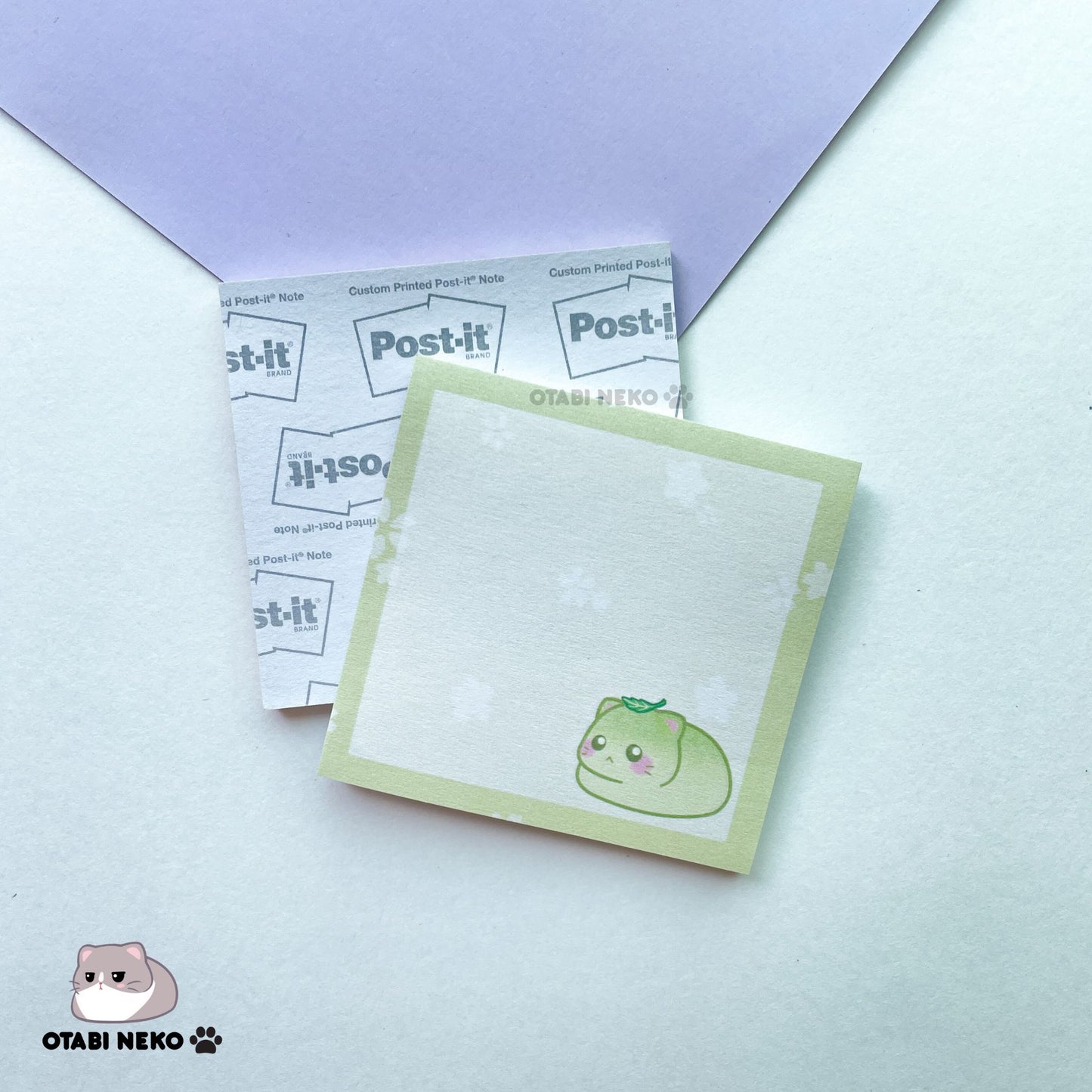 Matcha Bread Cat Sticky Note