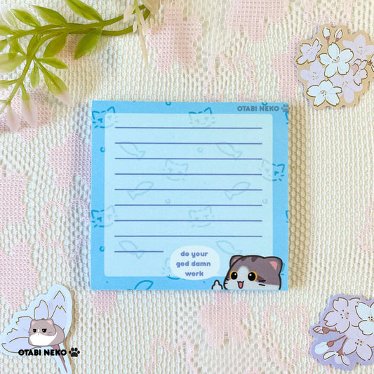 Do your Work Cat Sticky Note
