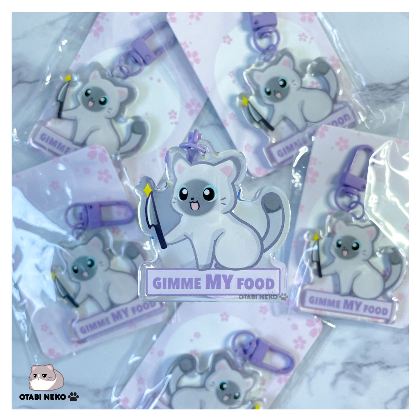 Adorable Feisty Cat Keychain Collection