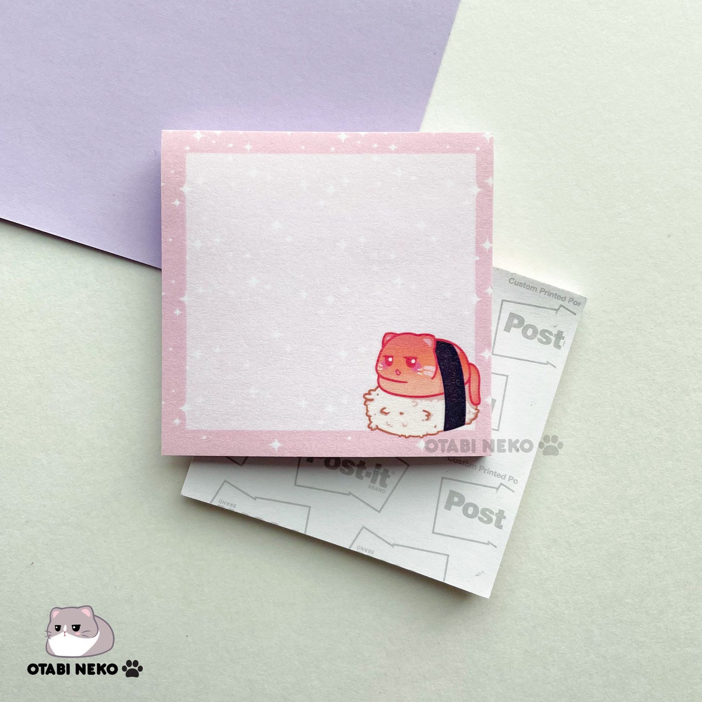 Neko Sushi Sticky Note