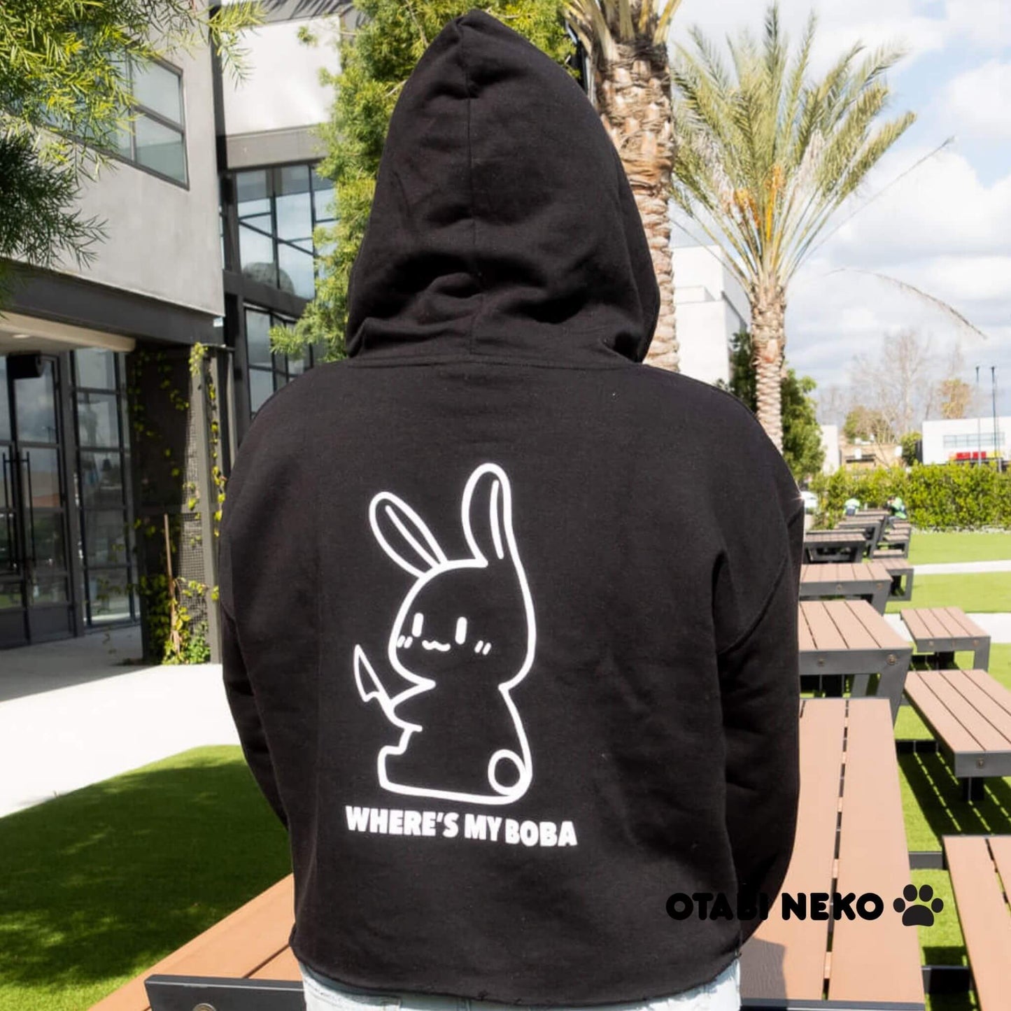 Bobavicious Bunny Crop Hoodie