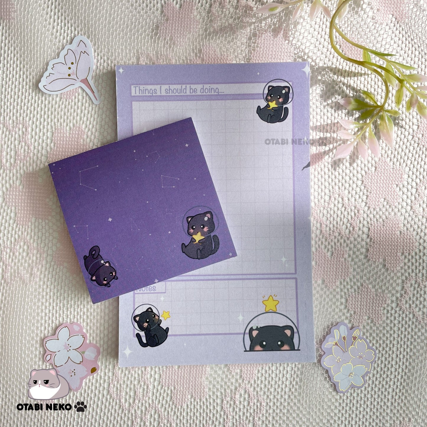 Space Cat Sticky Note