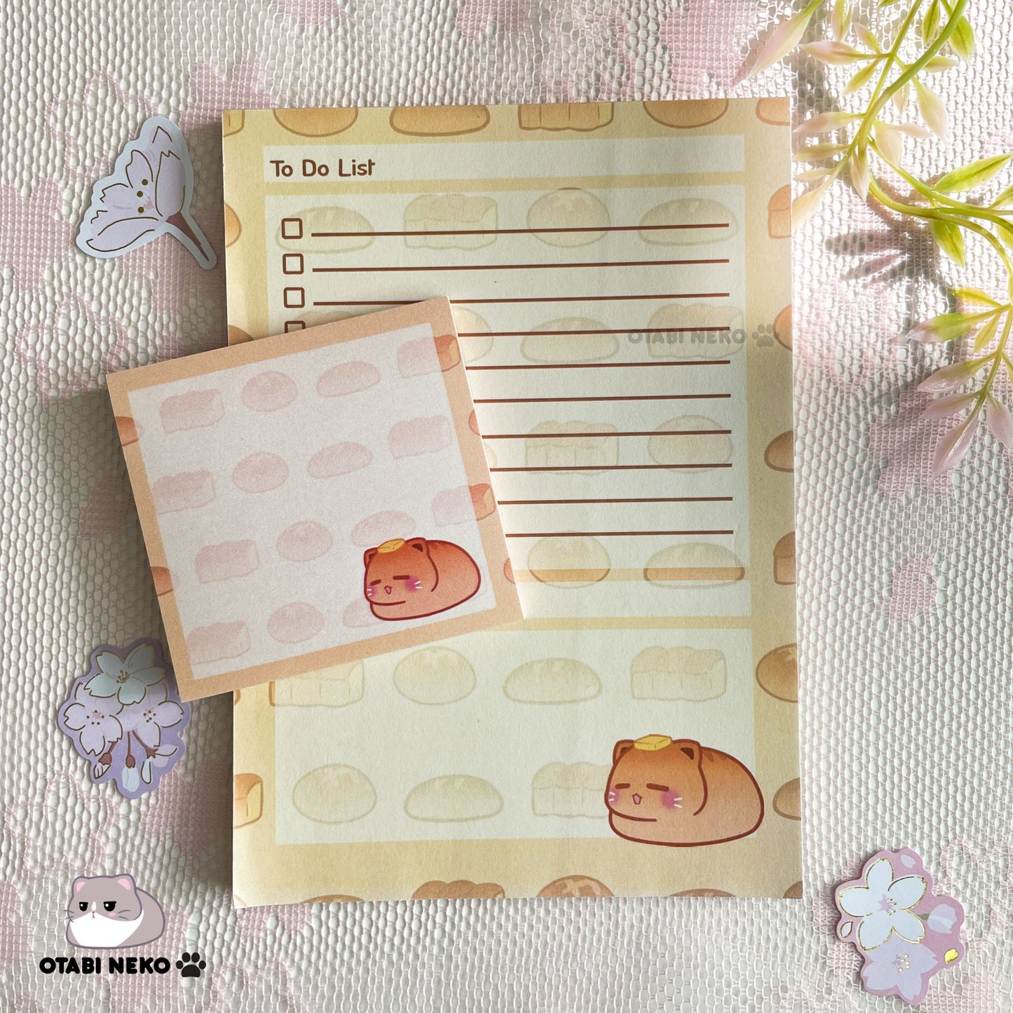 Butter Bread Cat Stationery