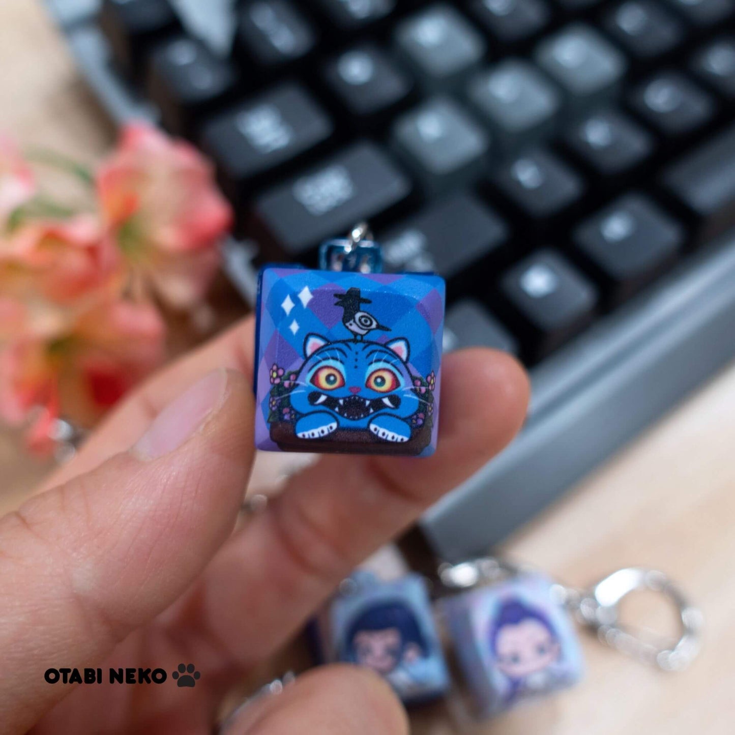 Demon Hunter Keycap Keychains