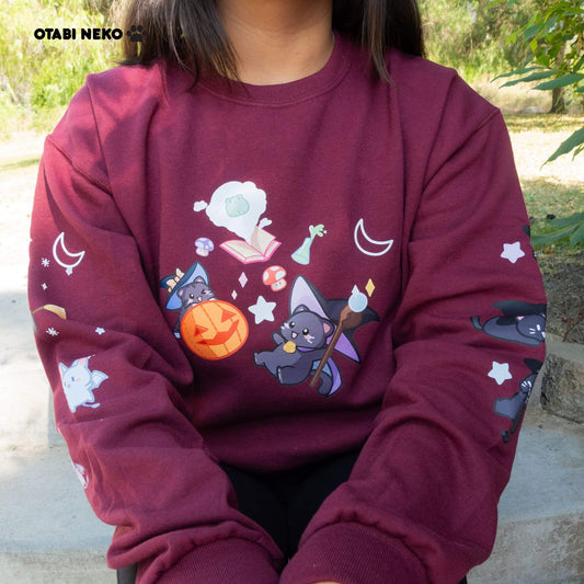 Paws & Potions: The Cat Witch Sweater