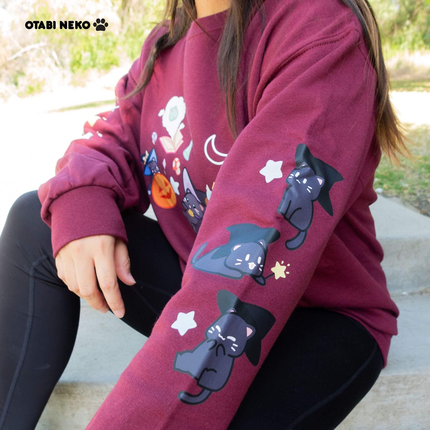 Paws & Potions: The Cat Witch Sweater