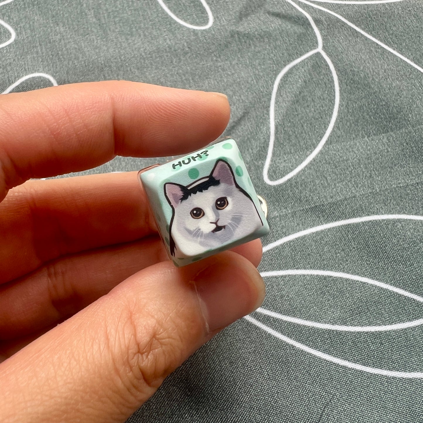 Meme Cats Keycap Keychain