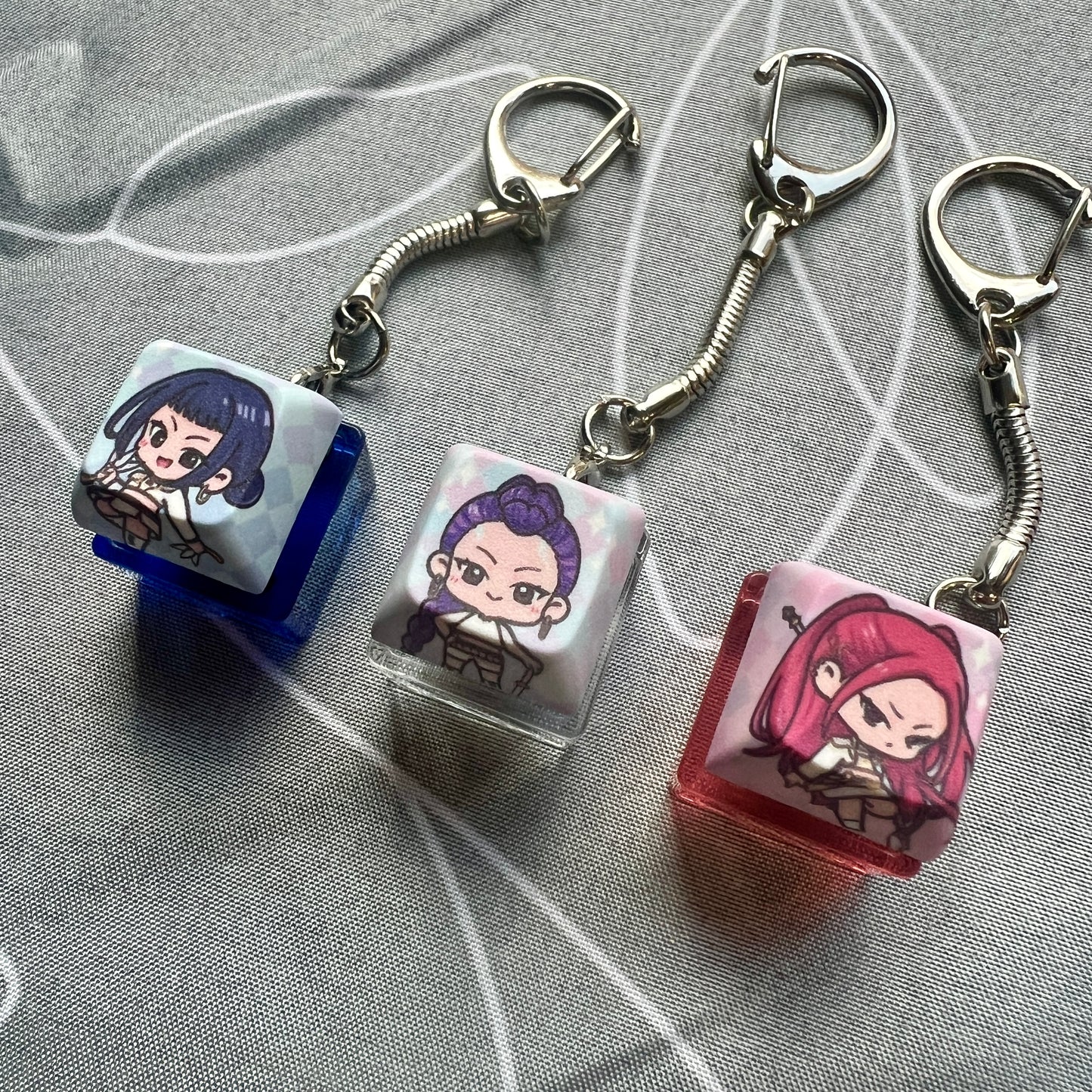 Demon Hunter Keycap Keychains
