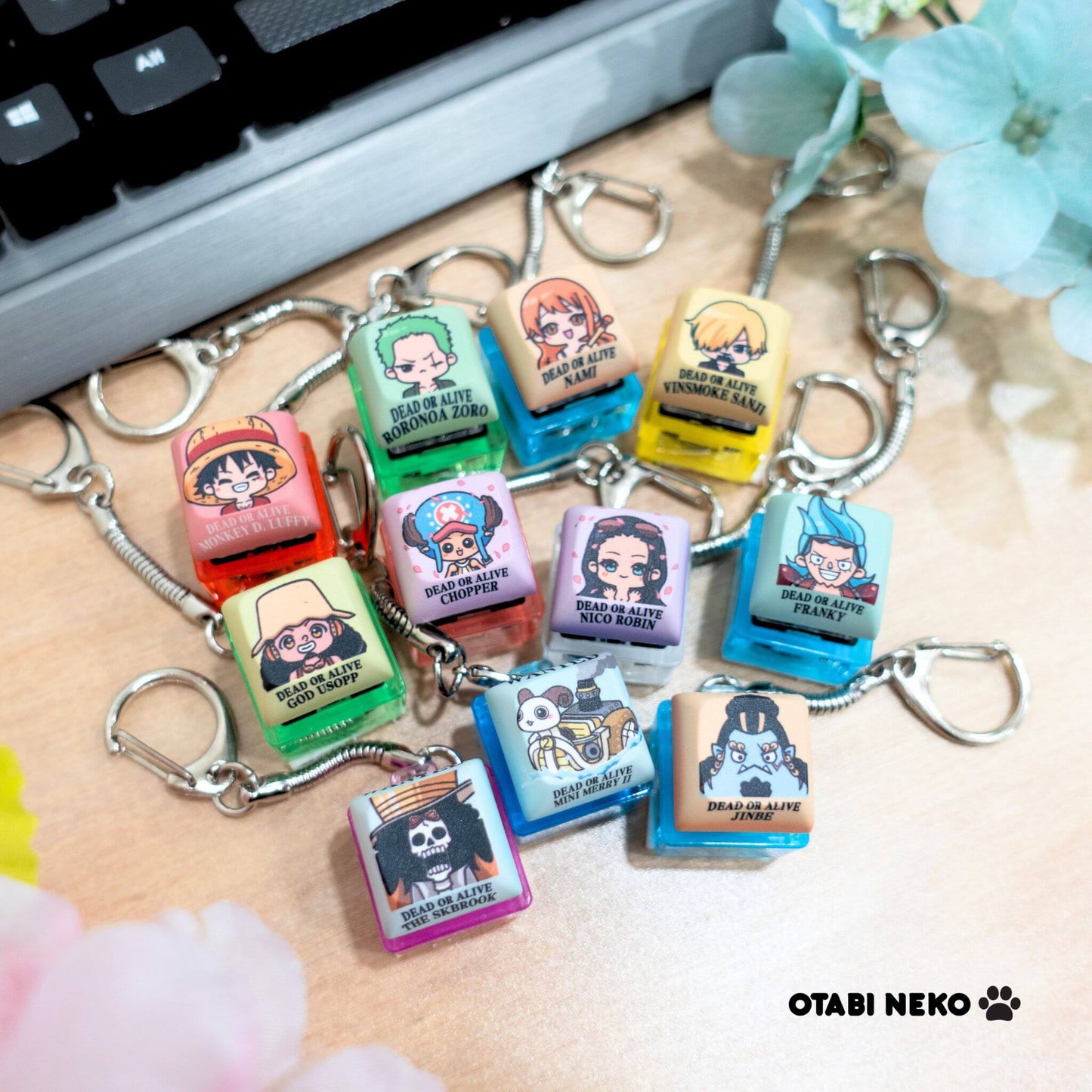 Mugiwara Crew Keycap Keychains