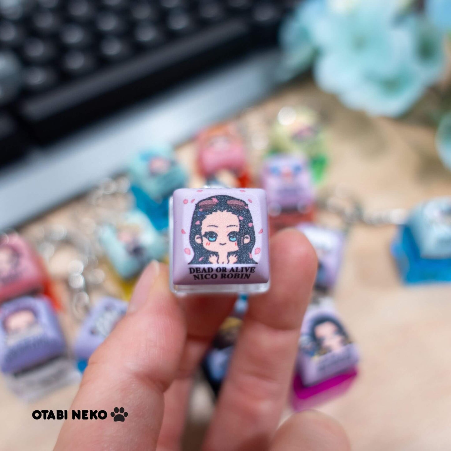 Mugiwara Crew Keycap Keychains