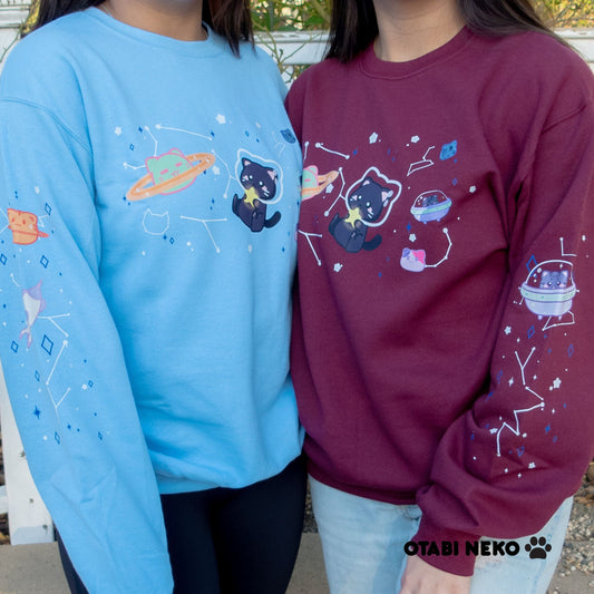 Galaxy Space Cat Sweater