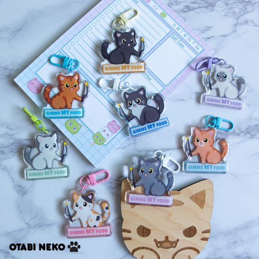 Adorable Feisty Cat Keychain Collection