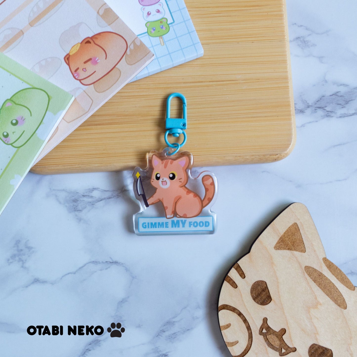 Adorable Feisty Cat Keychain Collection