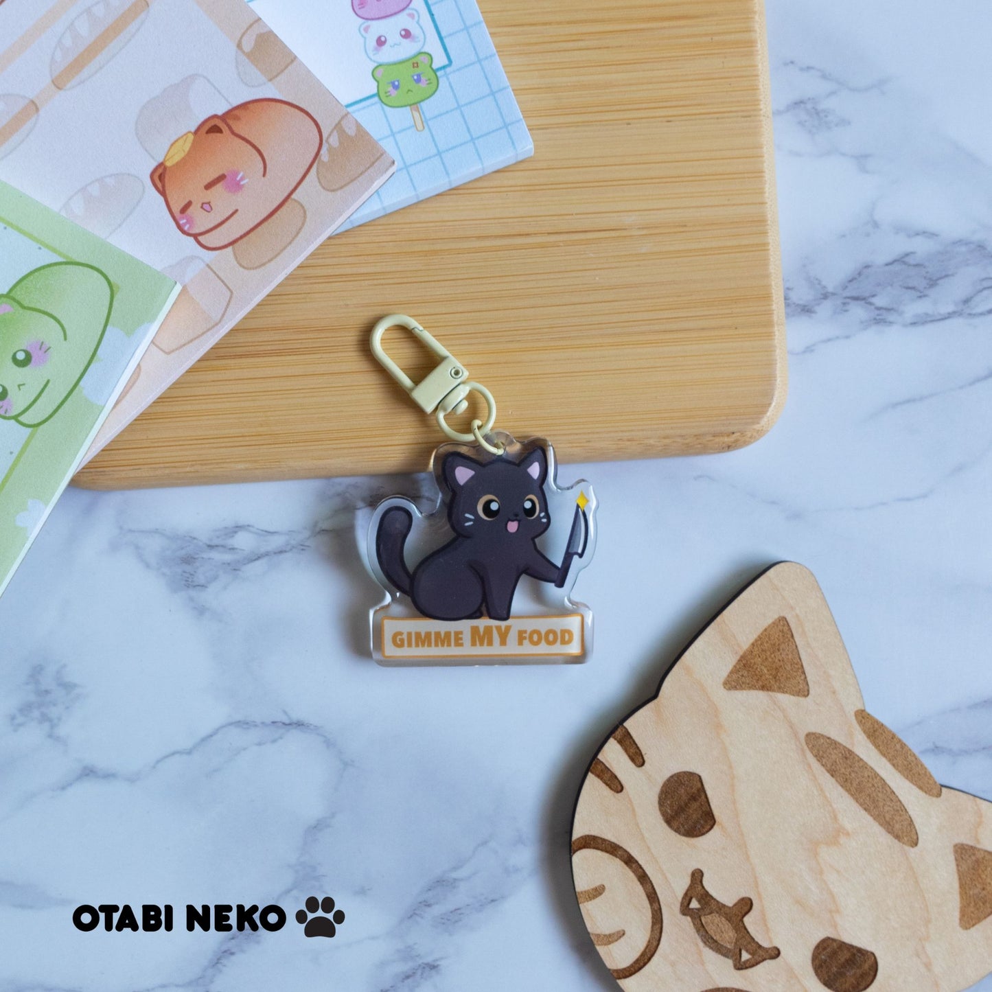 Adorable Feisty Cat Keychain Collection