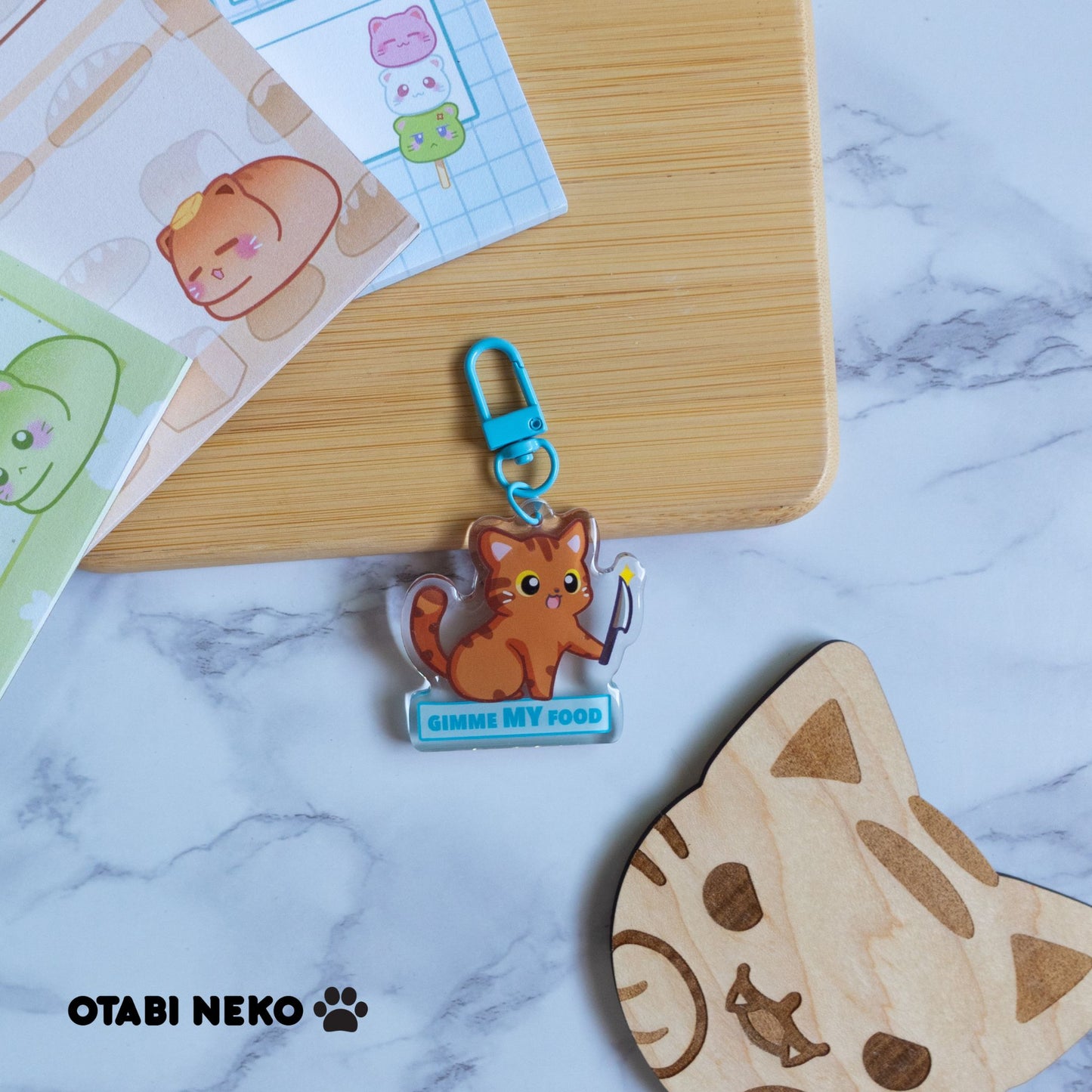 Adorable Feisty Cat Keychain Collection