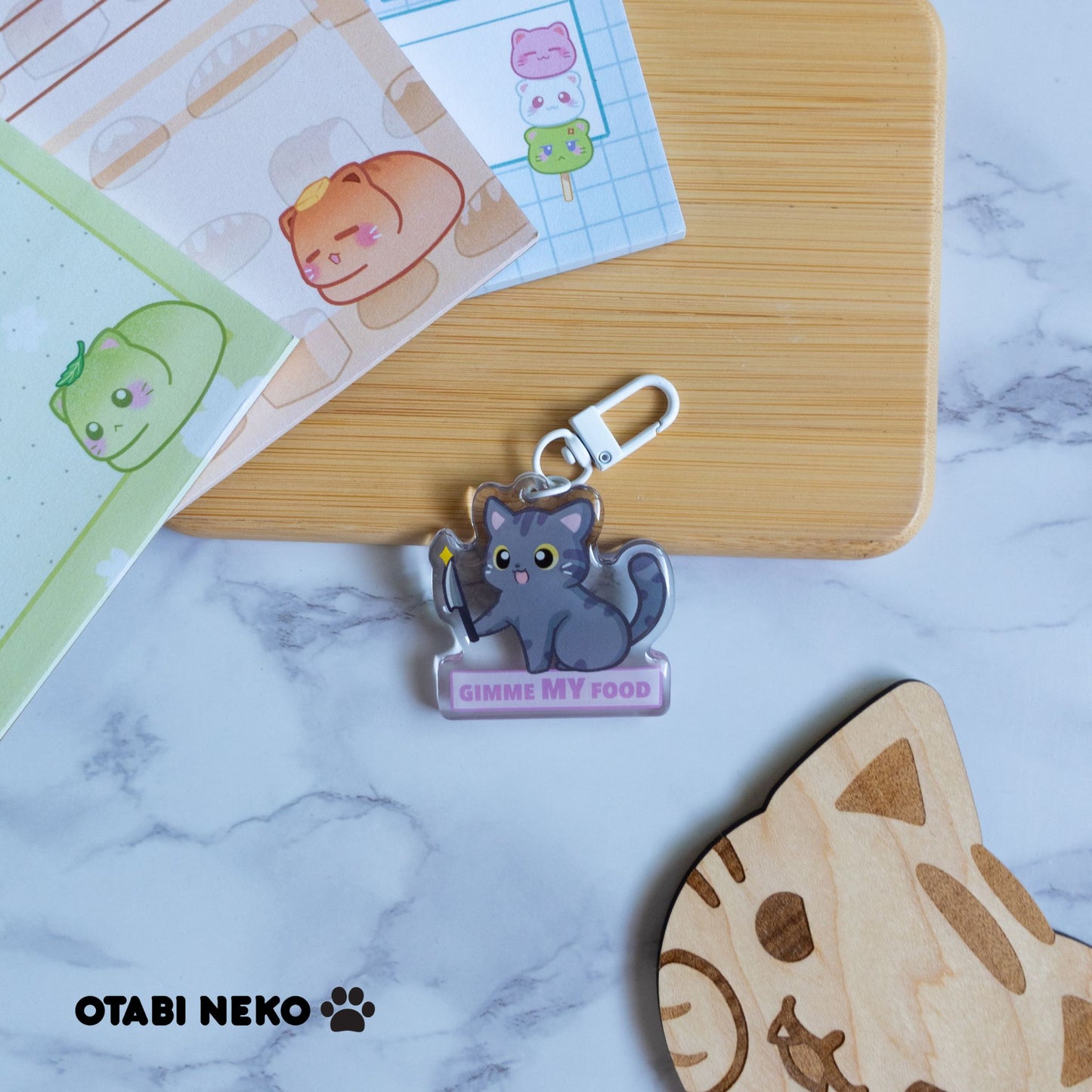 Adorable Feisty Cat Keychain Collection