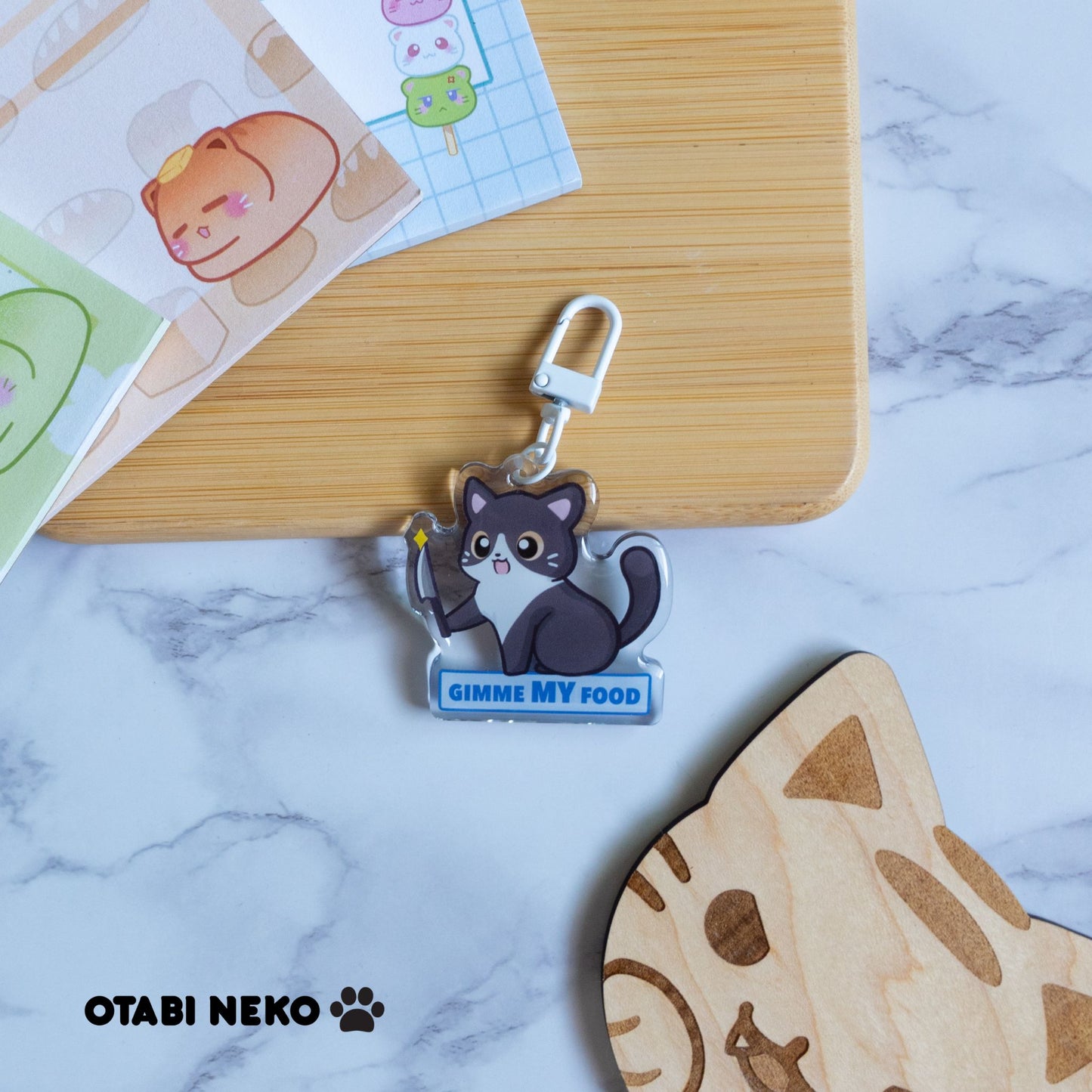 Adorable Feisty Cat Keychain Collection