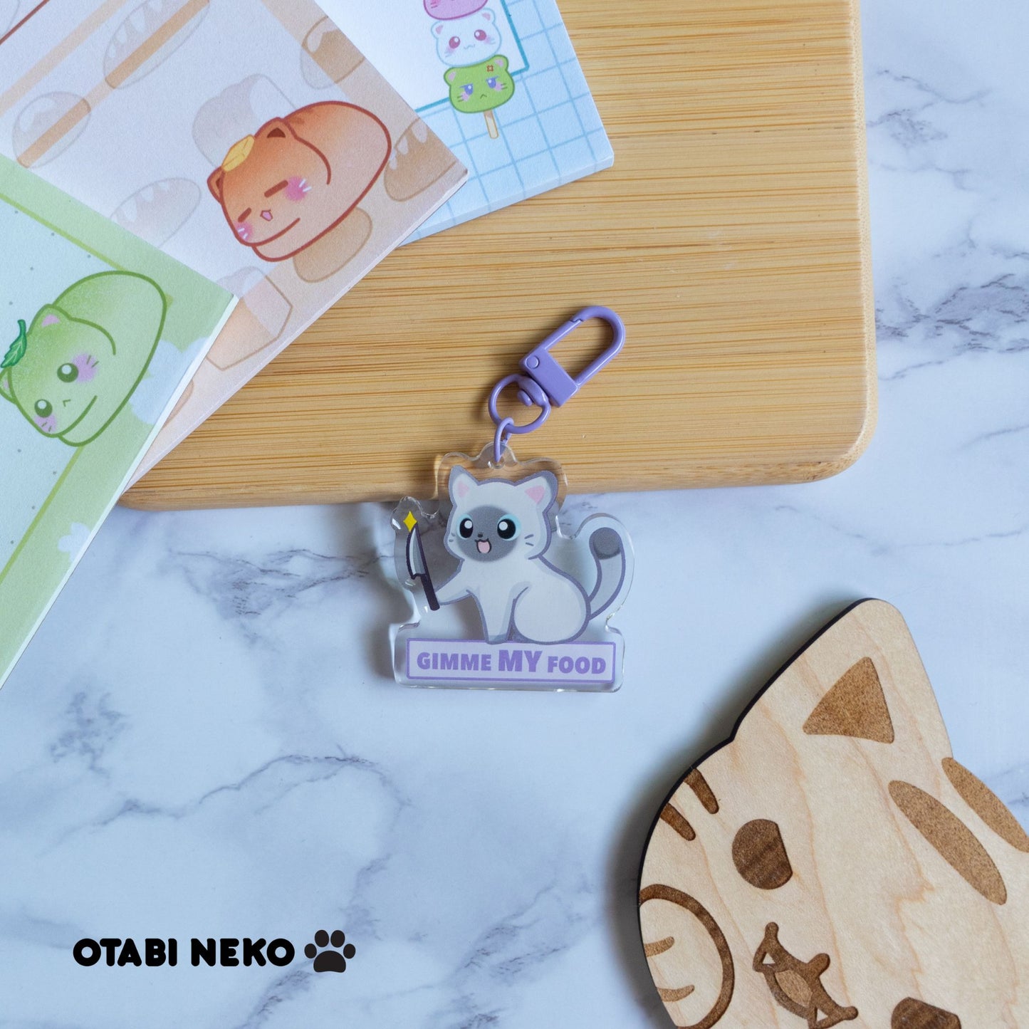 Adorable Feisty Cat Keychain Collection