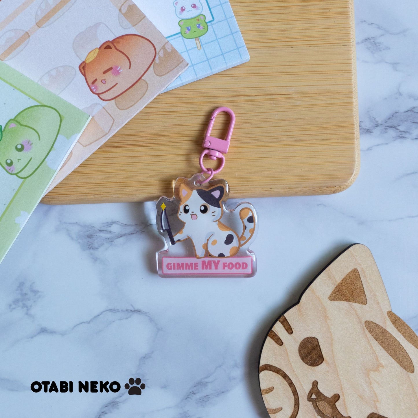 Adorable Feisty Cat Keychain Collection