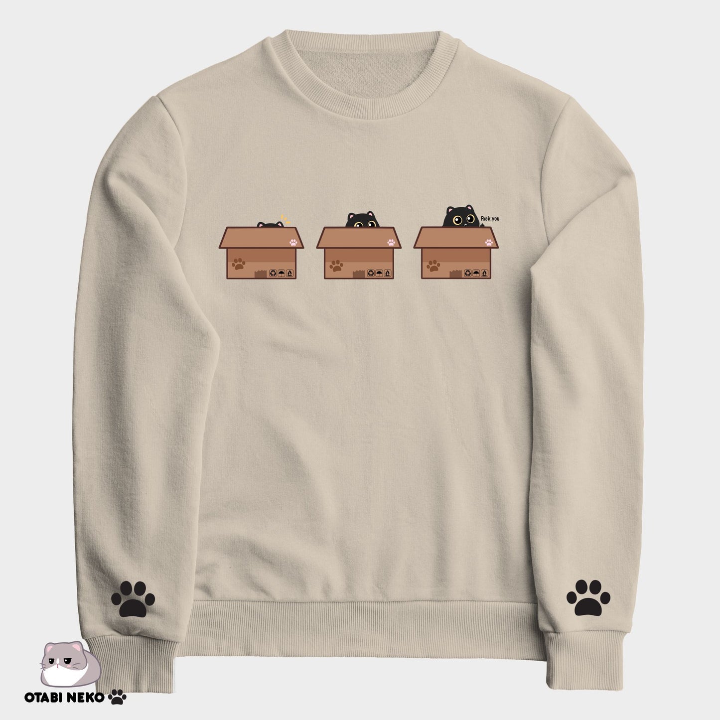 F*** you cute Box Cat Sweater