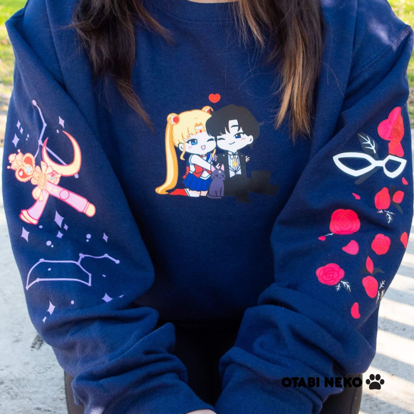 Magical Girl and Tuxedo Man Sweater