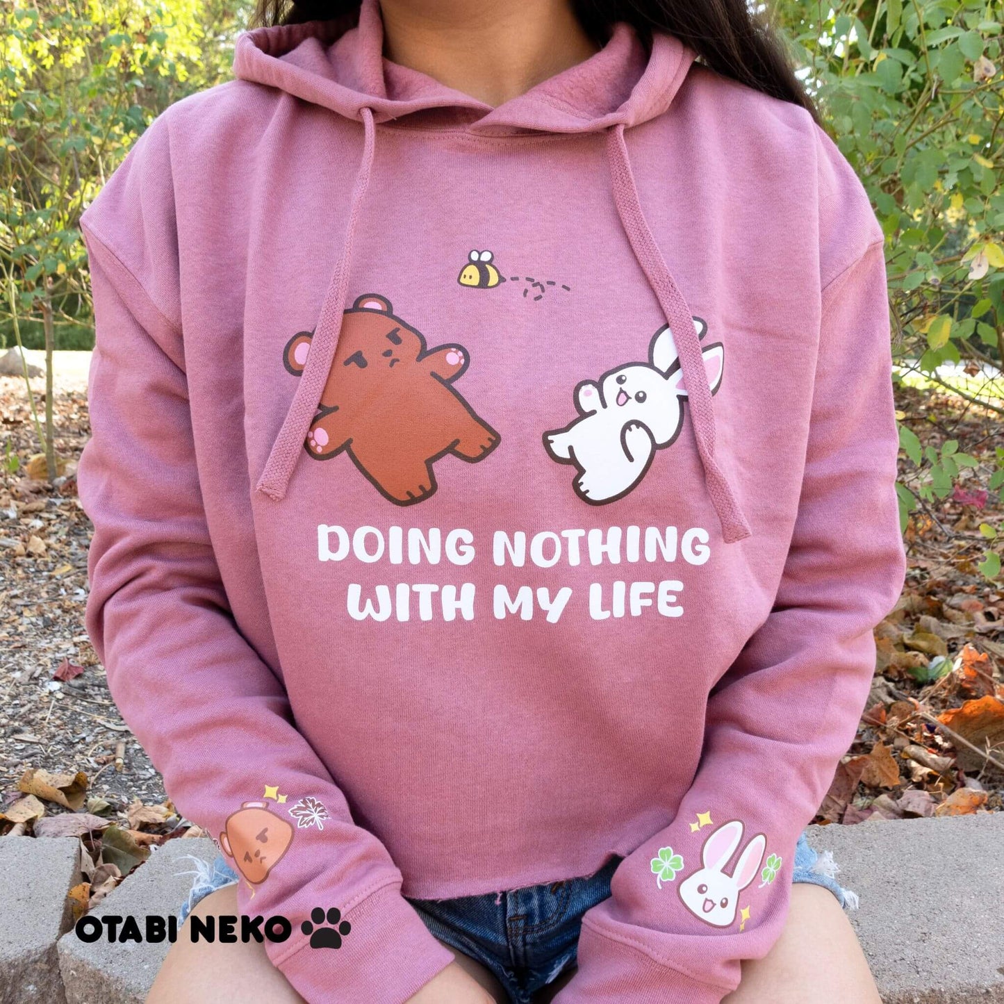 Doing Nothing with My Life Crop Hoodie