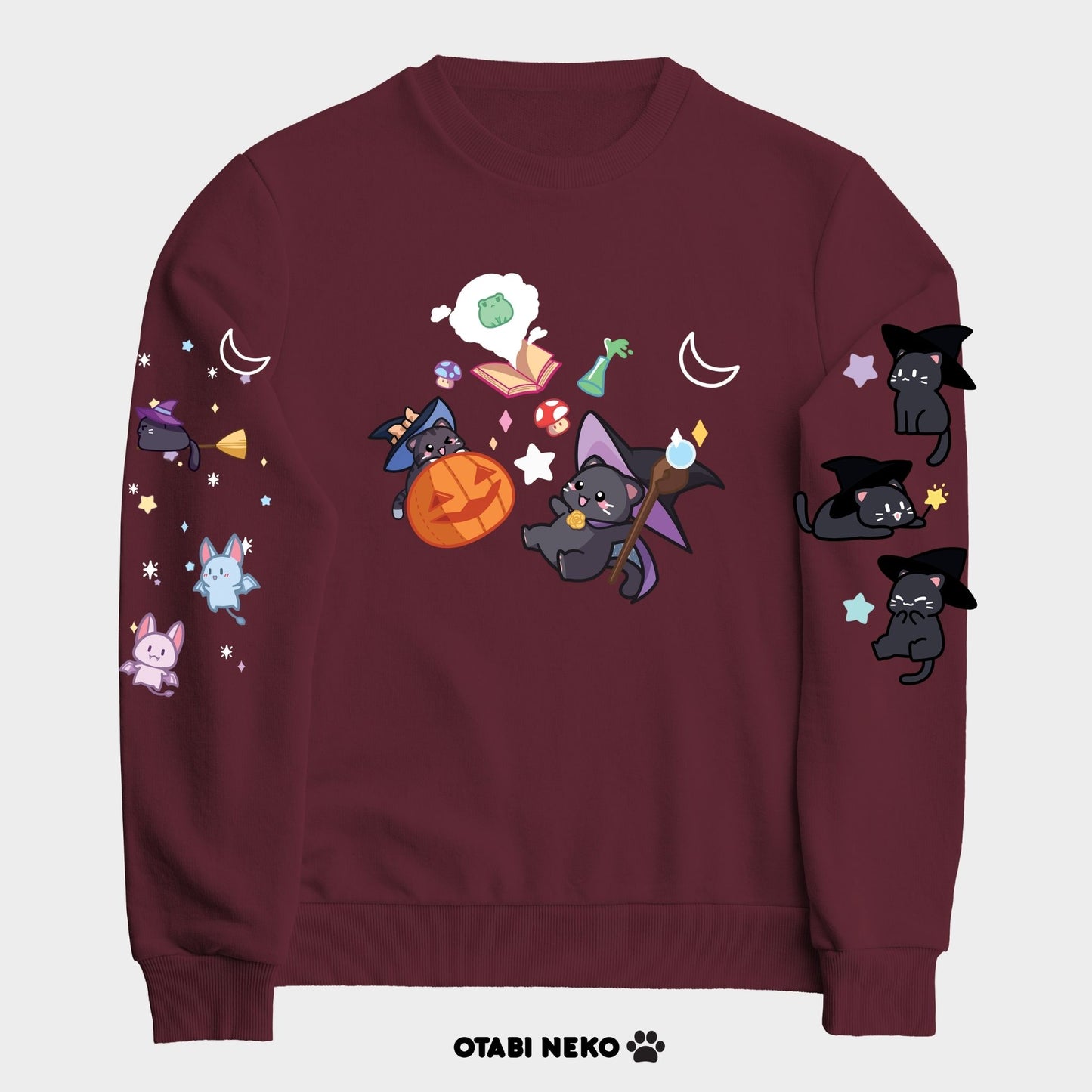 Paws & Potions: The Cat Witch Sweater