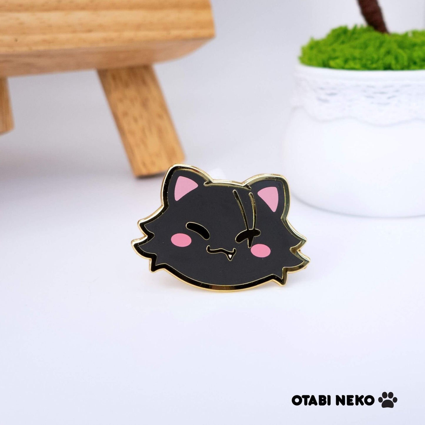 Best Friends Cat Pin