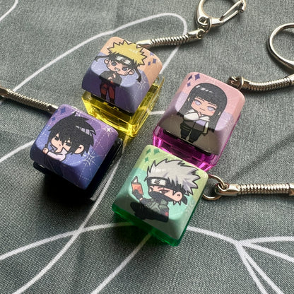 Ninja Anime Keycap Keychains
