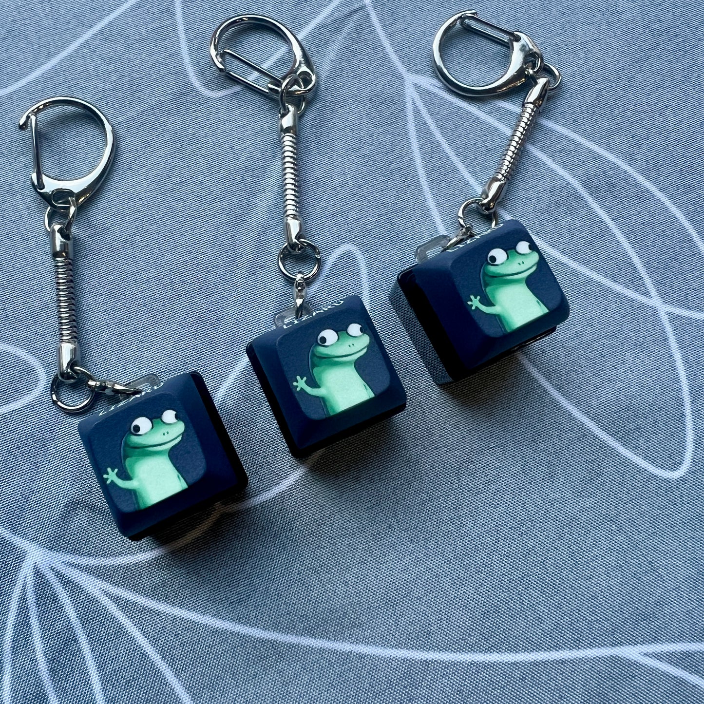 Lizard Lizard Lizard Keycap Keychains