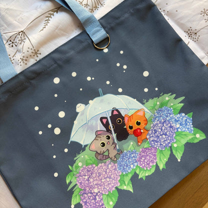 Snow Day Kitties Tote Bags