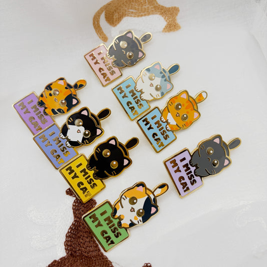 I miss my Cat Enamel Pins