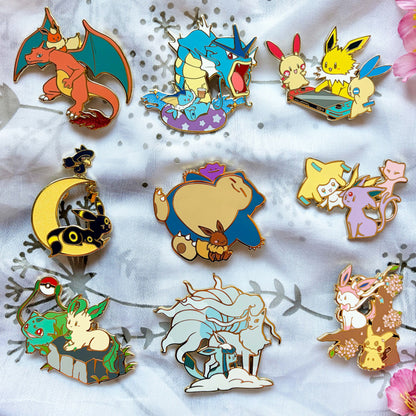 Eeveelution Buddies Enamel Pins