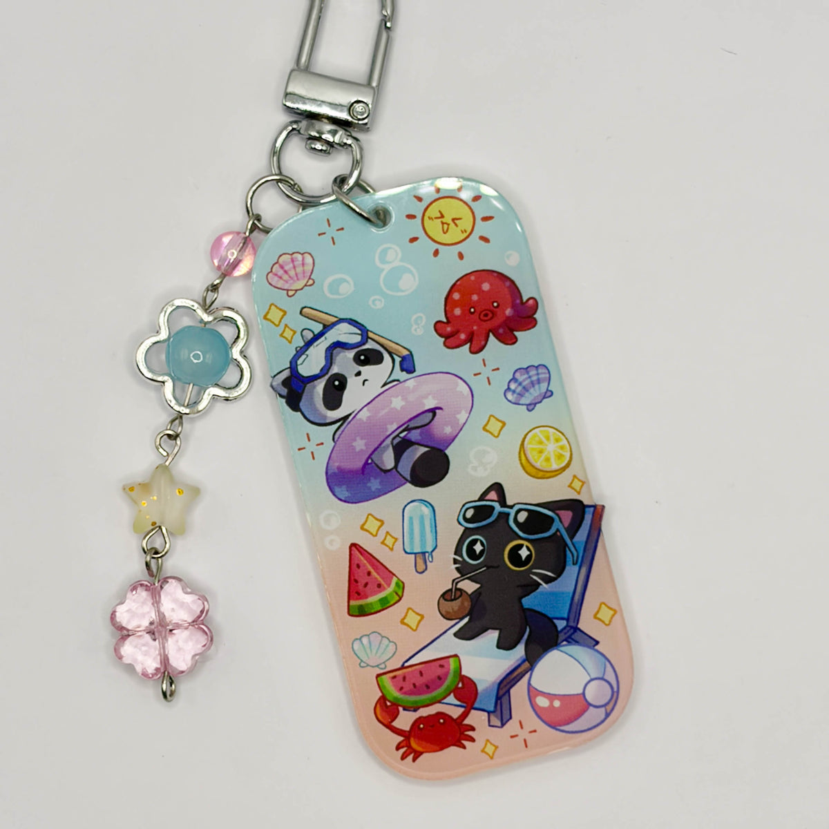 Summer Buddies Acrylic Charm