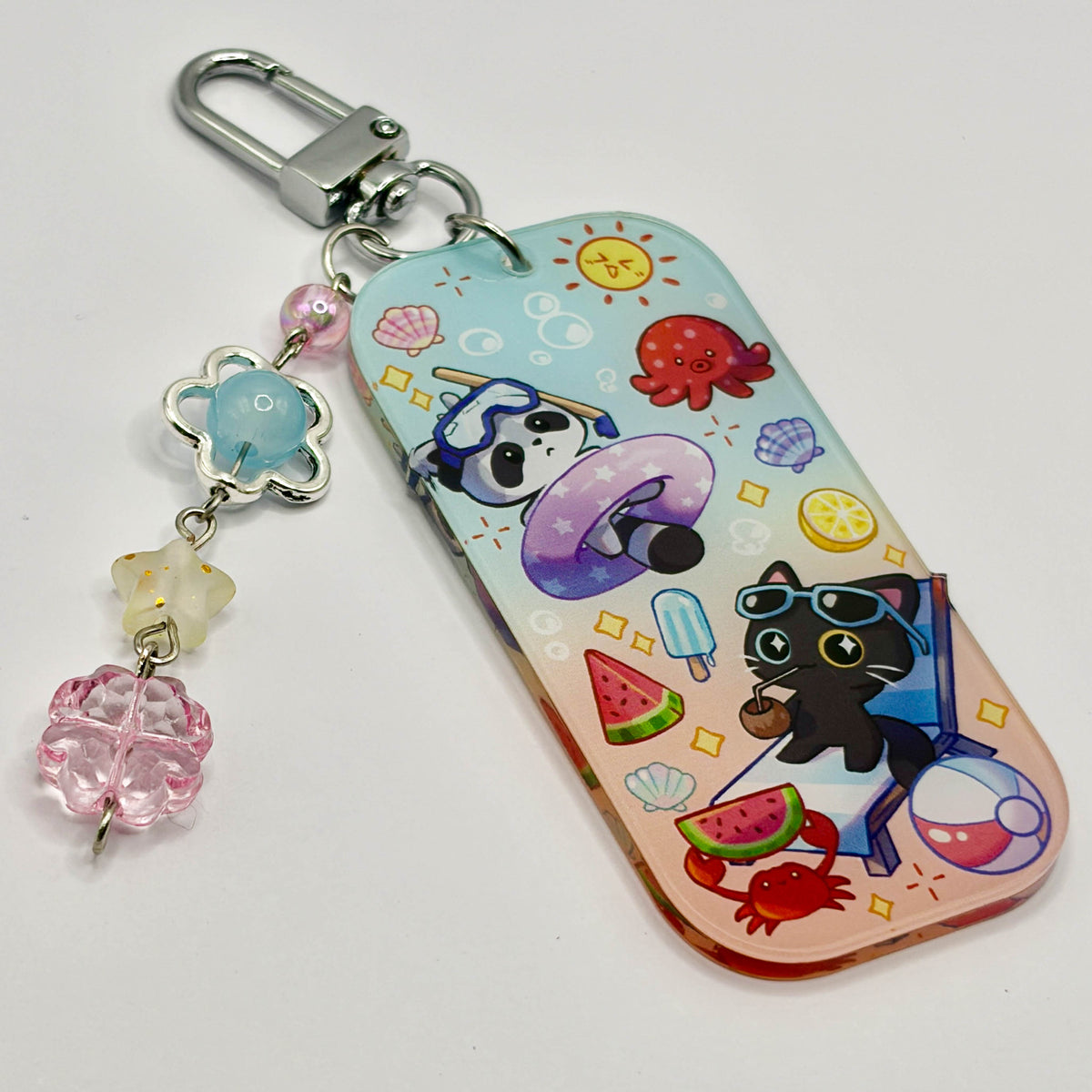 Summer Buddies Acrylic Charm