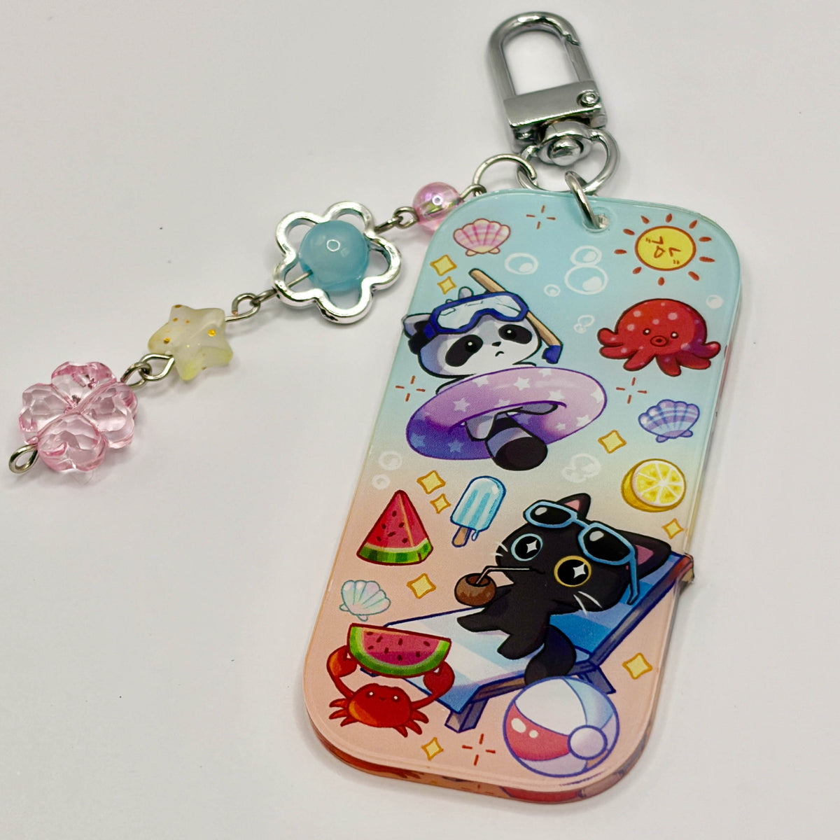 Summer Buddies Acrylic Charm