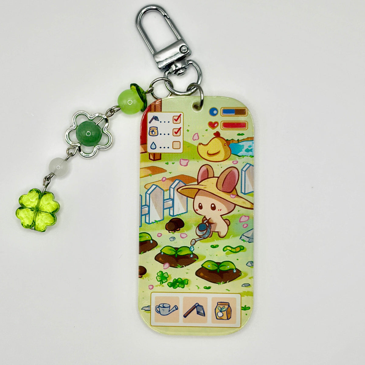 Bunny’s Garden Day Acrylic Charm