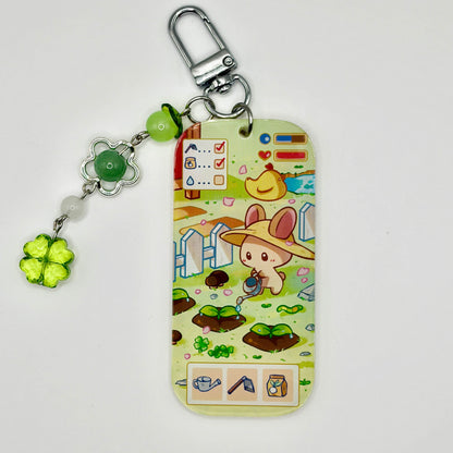 Bunny’s Garden Day Acrylic Charm