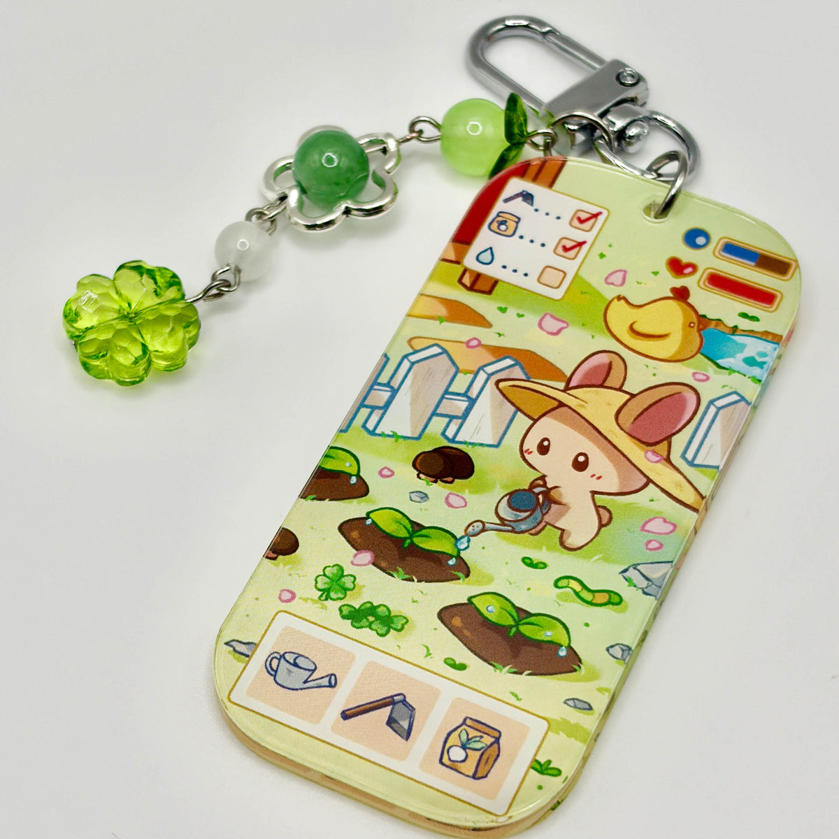 Bunny’s Garden Day Acrylic Charm