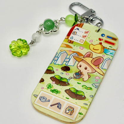 Bunny’s Garden Day Acrylic Charm