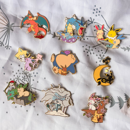 Eeveelution Buddies Enamel Pins