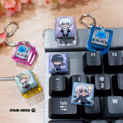 Sorcerer Anime Keycap Keychains