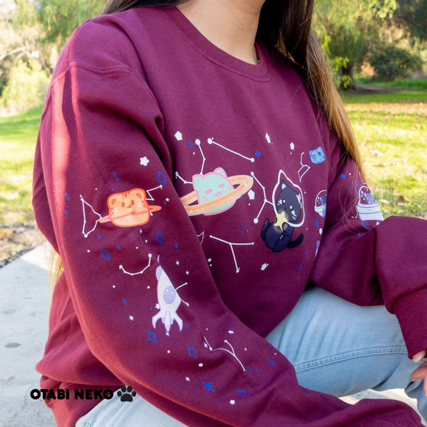 Galaxy Space Cat Sweater