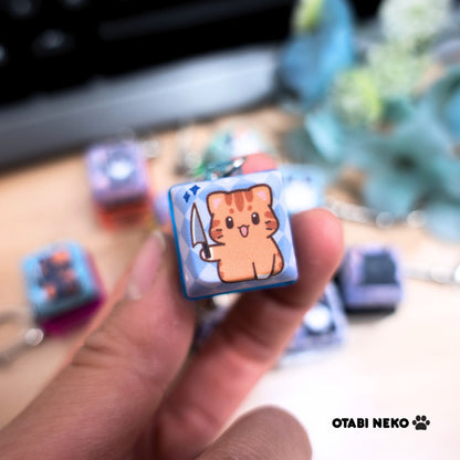 Stabby Keycap Keychains