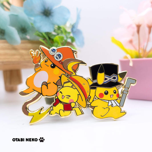Pikachu x ASL Pirate Enamel Pin