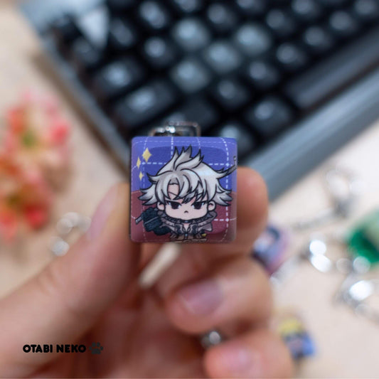 Trash Can Boy Keycap Keychain