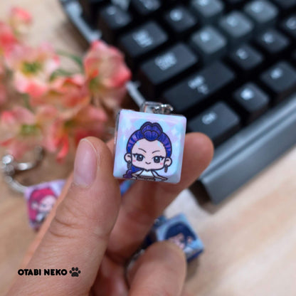 Demon Hunter Keycap Keychains